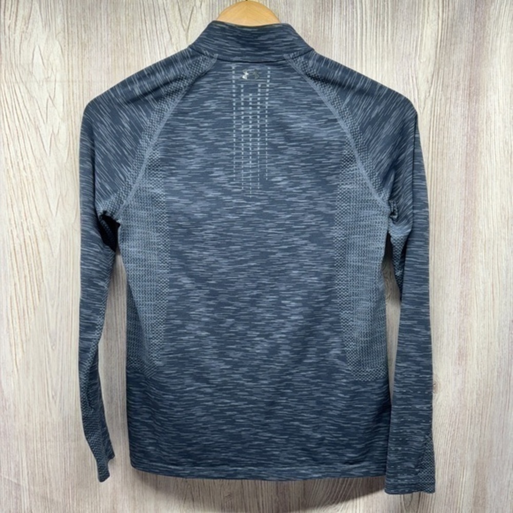 Under Armour Fitted HeatGear 1/4 Zip Pullover in Slate (Size Medium) - Picture 3 of 10